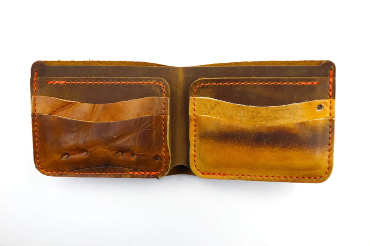 Vaughn T900 Glove Vintage 6 Slot Bi-Fold Wallet