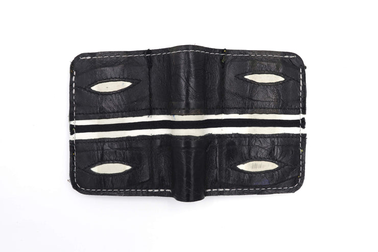 Cooper Black & Silver 6 Slot Square Wallet