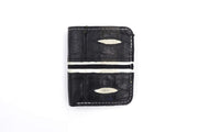 Cooper Black & Silver 6 Slot Square Wallet