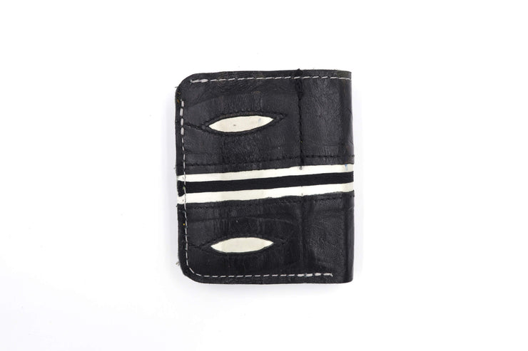 Cooper Black & Silver 6 Slot Square Wallet