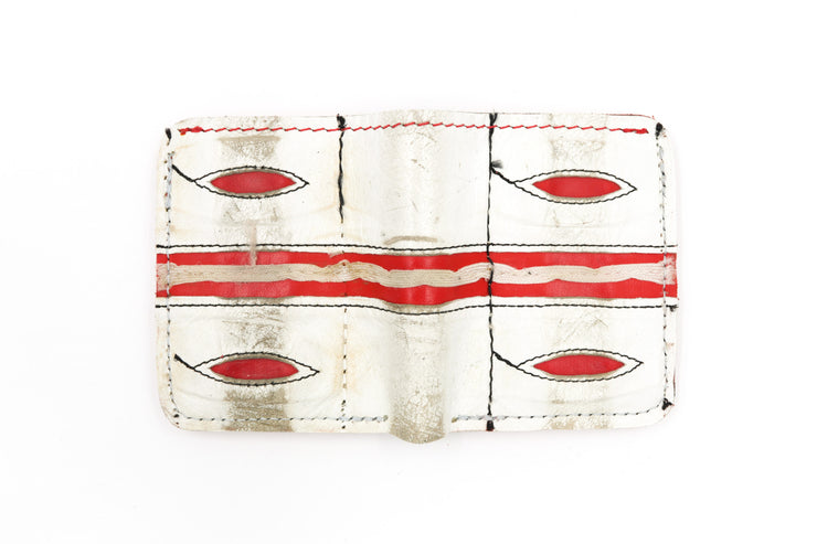 Cooper White 6 Slot Square Wallet