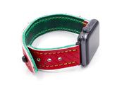 Green Machine Collection MULTI/RED iWatch Band