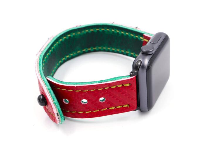 Green Machine Collection MULTI/RED iWatch Band