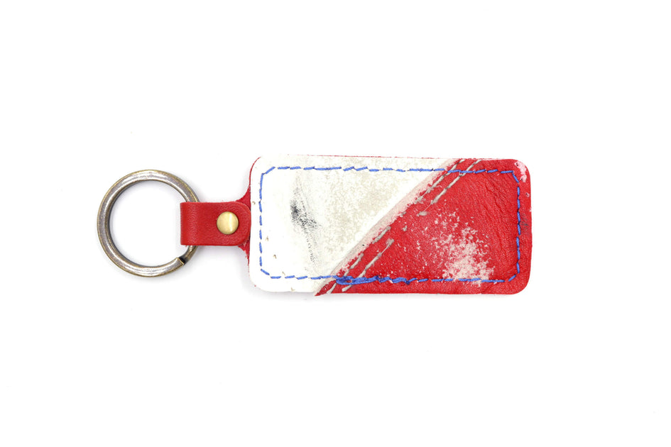 Devilish Collection Red/White Keychain – Second String Leather Company