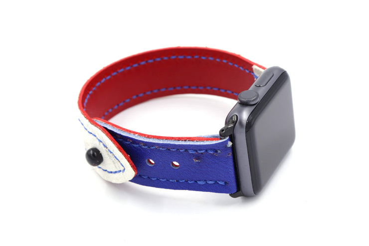 Devilish Collection White/Blue iWatch Band
