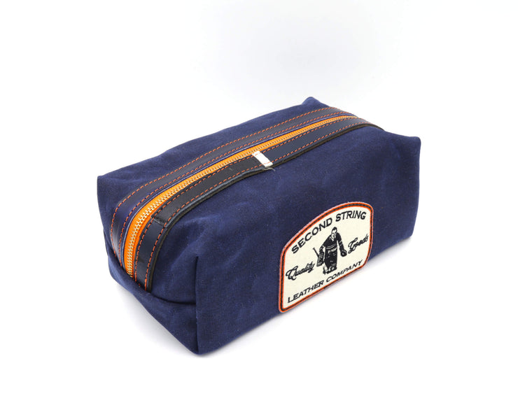 The Cat Pad Collection Navy/Markings Bathroom Bag