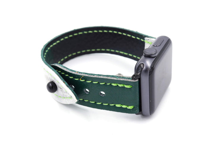 Finnish Star Collection WHITE/GREEN iWatch Band