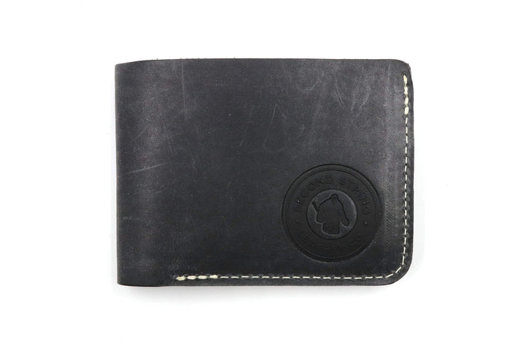 Cooper Jr Waffle Black 6 Slot Bi-Fold Wallet