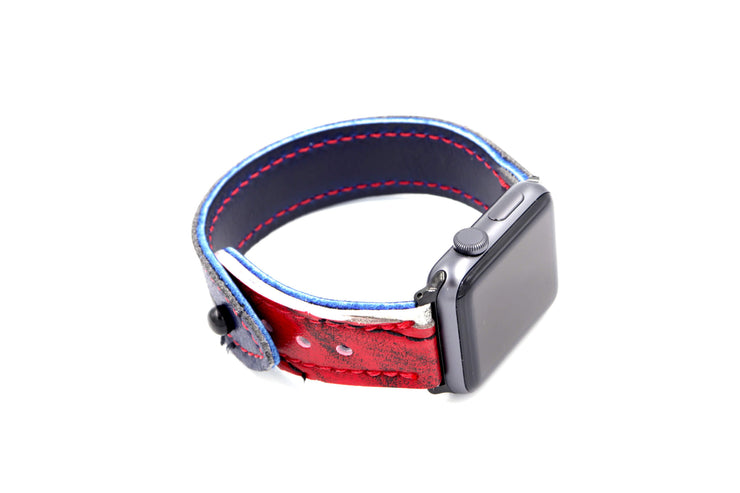 USA Collection Blocker Red/Blue iWatch Band
