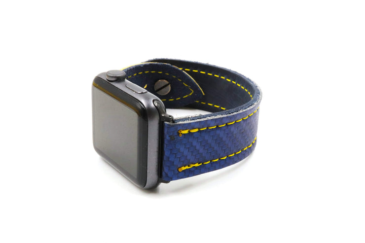 Brian's DX2 Glove Blue/Yellow iWatch Band