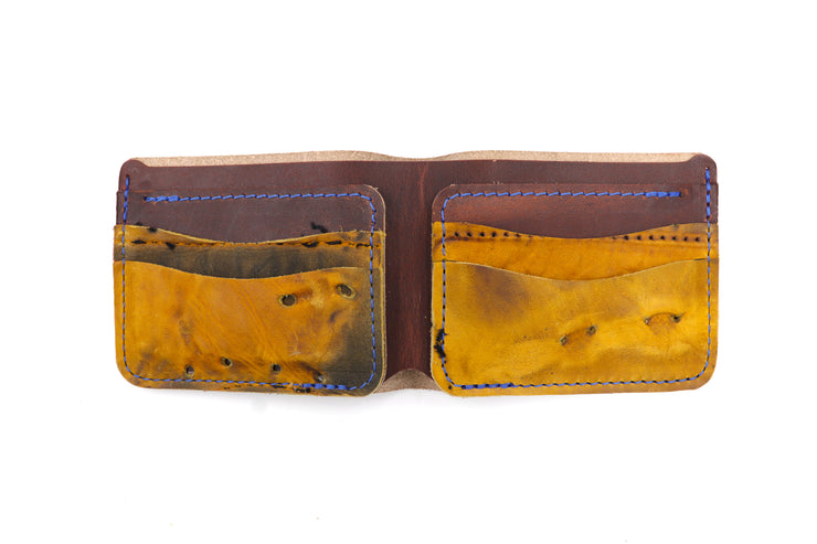 Vaughn Vintage Sr Glove 6 Slot Bi-Fold Wallet