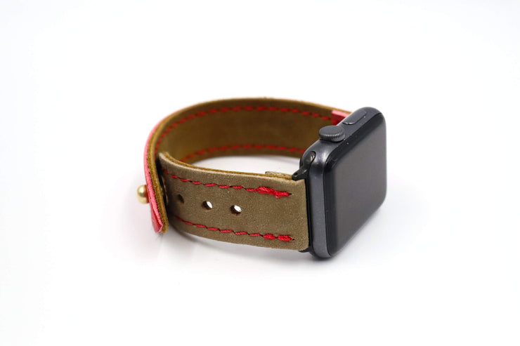 Brian's Air Hook Heritage Glove Red iWatch Band
