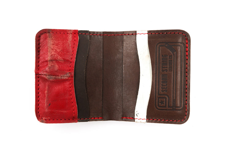 Cooper Red 6 Slot Square Wallet