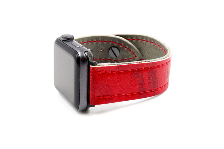 Winged Wheel Collection Red/Grey iWatch Band