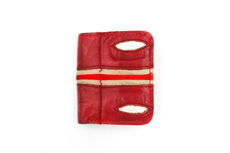 Cooper Red 6 Slot Square Wallet