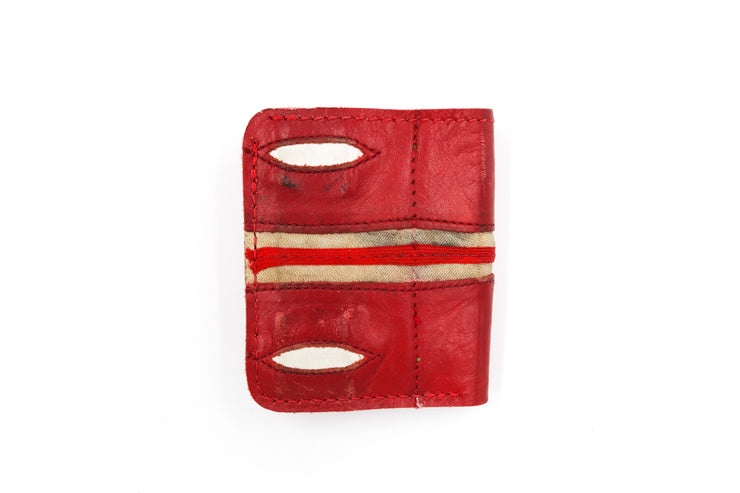 Cooper Red 6 Slot Square Wallet
