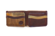 Cooper GM12 Waffle Brown 6 Slot Bi-Fold Wallet