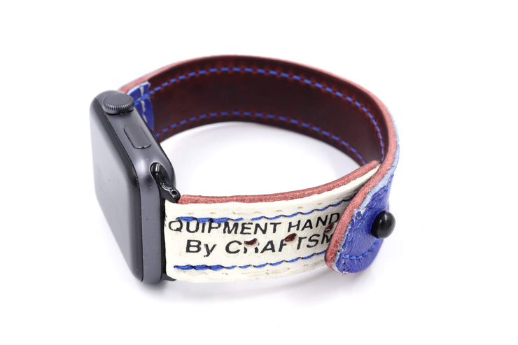 Brian's AngleLite Blocker Av's Colors BLUE WHITE iWatch Band