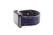 Panther Collection Navy/Orange iWatch Band