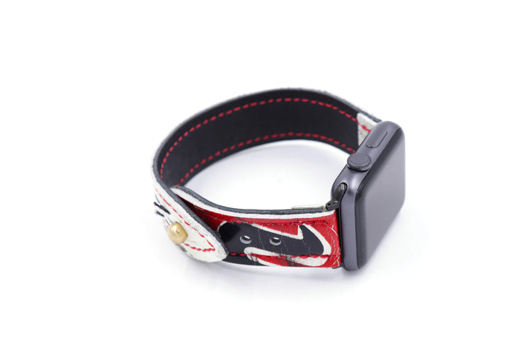 Helite IV White/Red iWatch Band