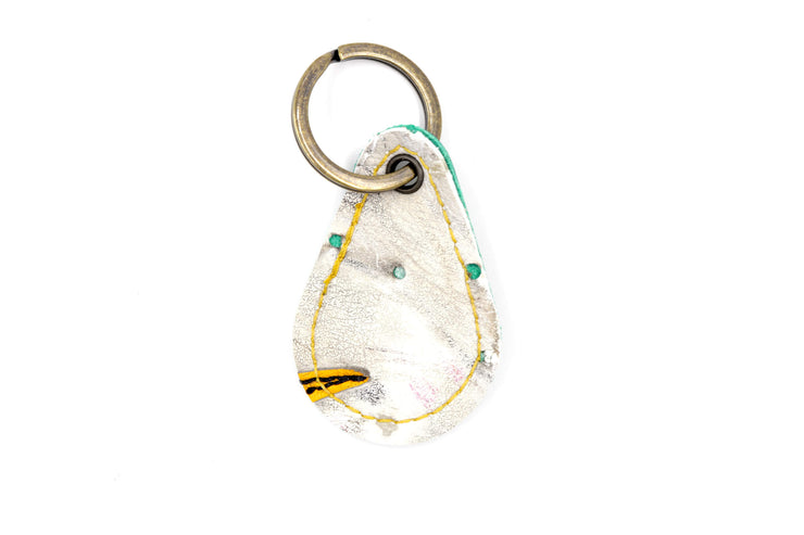 Vaughn Velocity Glove White/Yellow Legacy Keychain