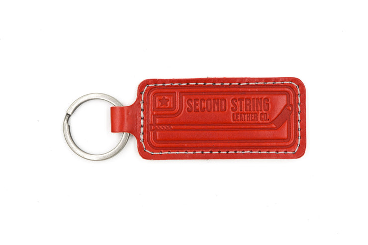 Cooper White Keychain