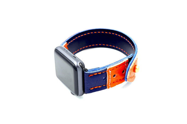 The Cat Glove Collection Orange/Blue iWatch Band