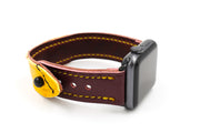 Vaughn Legacy Maroon/Yellow iWatch Band