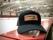Black Trucker Hat With Charcoal Mesh Back