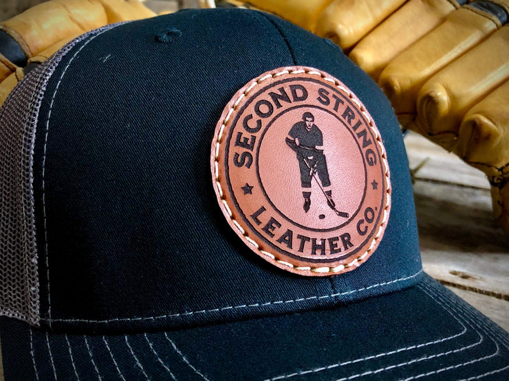 Black Trucker Hat With Charcoal Mesh Back