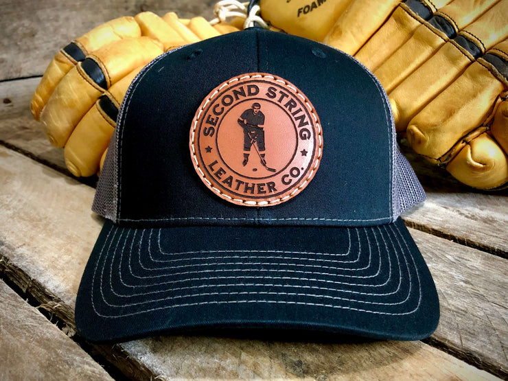 Black Trucker Hat With Charcoal Mesh Back