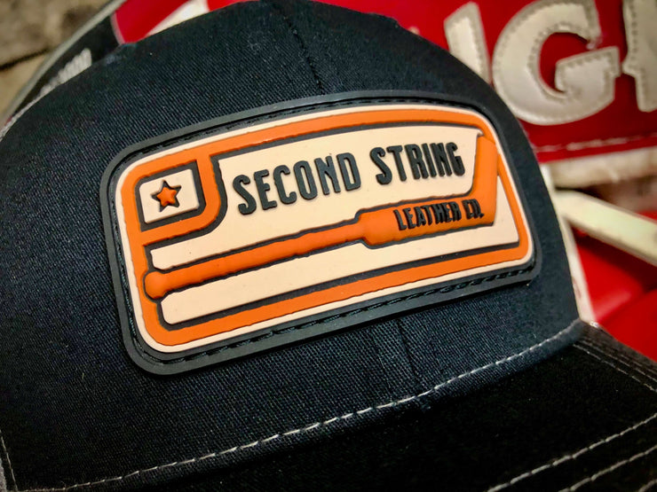 Black Trucker Hat With Charcoal Mesh Back